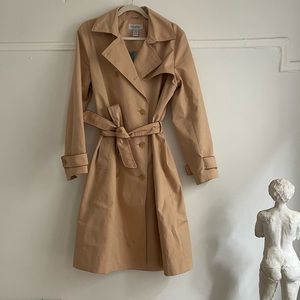 Women’s Brooks Brothers Double Breasted Trench Size Large